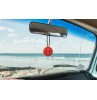 HappyBalls Happy Face Car Antenna Ball / Auto Dashboard Accessory (Red) 
